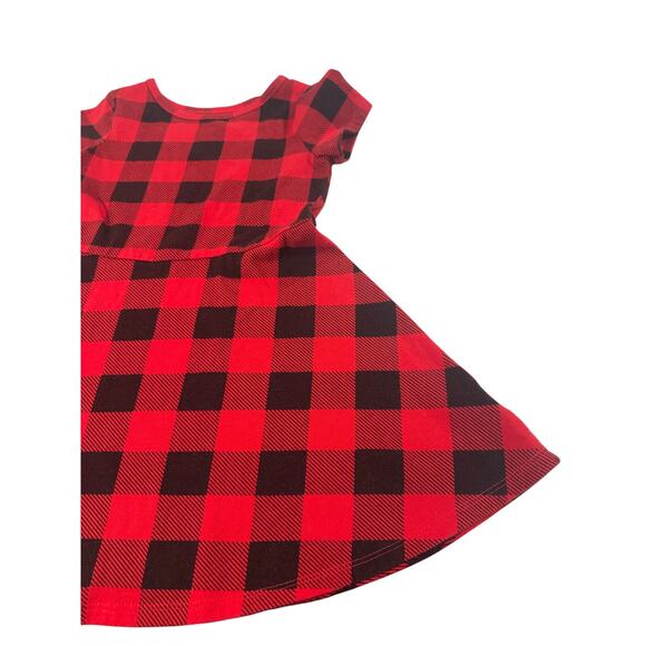 Cat & Jack Toddler Girl Red Plaid Dress - Picture 5 of 5